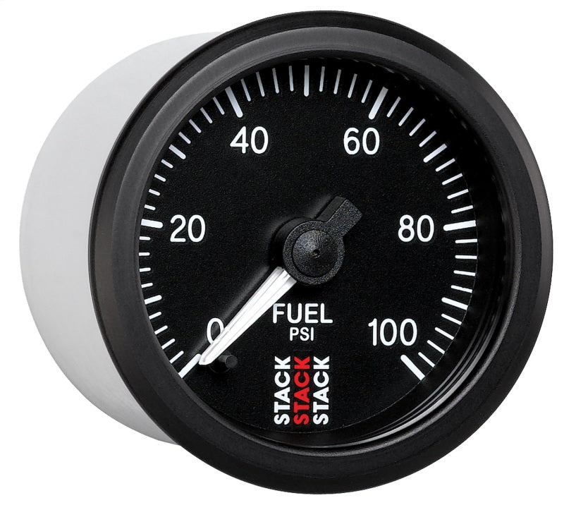 Autometer Stack 52mm 0-100 PSI 1/8in Nptf Male Pro Stepper Motor Fuel Pressure Gauge - Black - My Store