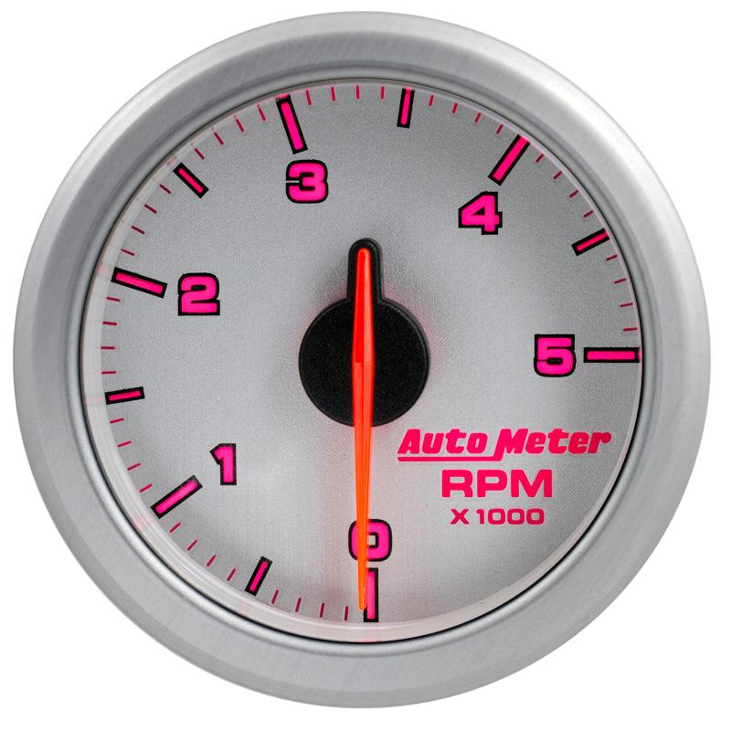 Autometer Airdrive 2-1/6in Tachometer Gauge 0-5k RPM - Silver - My Store
