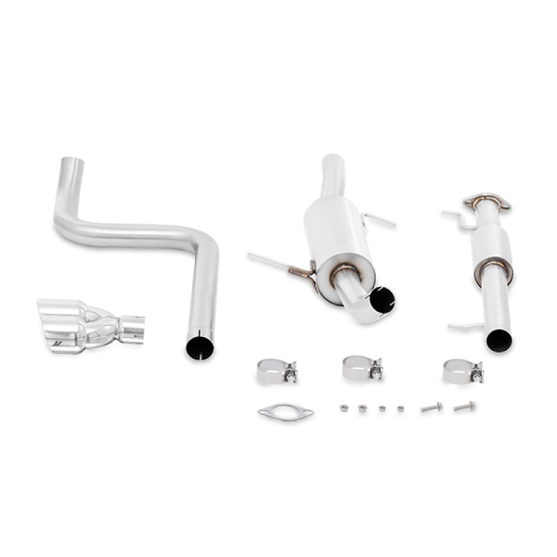 Mishimoto 14-16 Ford Fiesta ST 1.6L 2.5in Stainless Steel Resonated Cat-Back Exhaust w/ Polish Tips - Mammoth Racing -