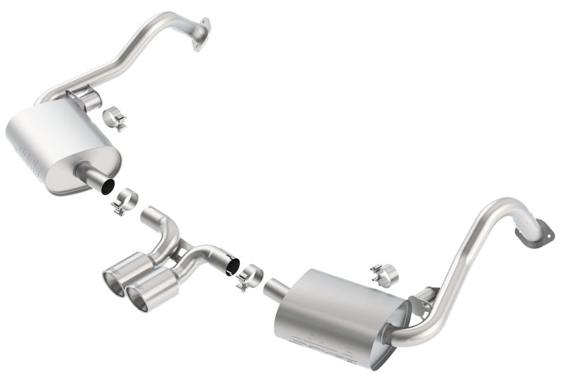 Borla 14-15 Porsche Cayman/Boxster (981) RWD 2Dr Dual Center Rear Exit Catback 4in Tip Exhaust Sys - My Store