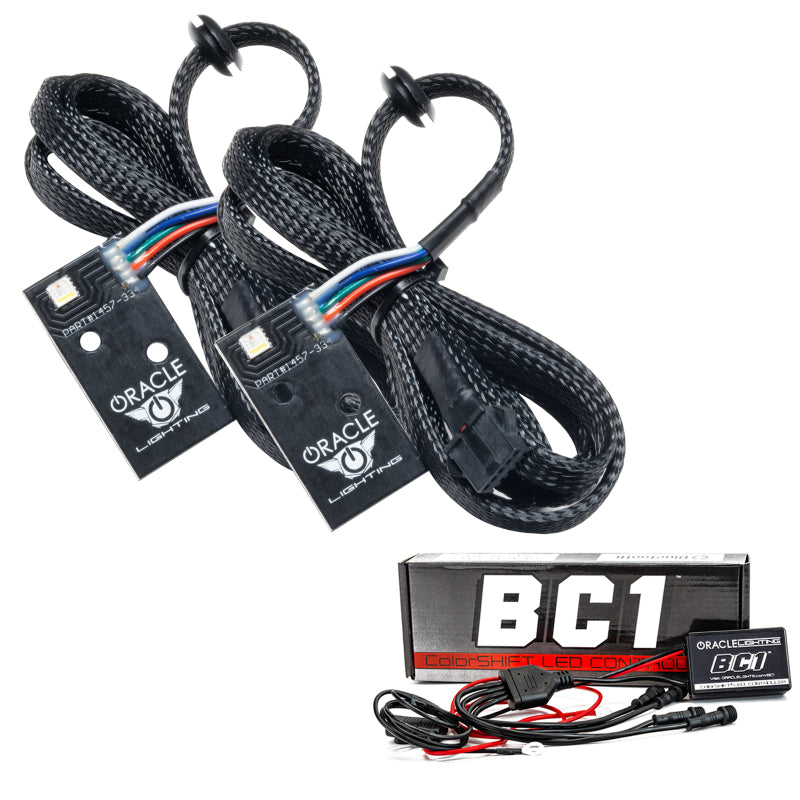 Oracle 14-21 Infiniti Q50 RGB+W Headlight DRL Upgrade Kit - ColorSHIFT w/ BC1 Controller - Mammoth Racing -