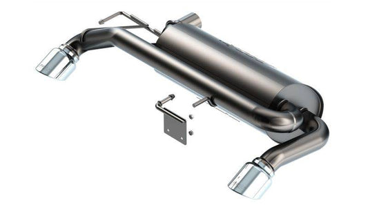 Borla 21-22 Ford Bronco 2.7L V6 4WD ATAK Axle Back Exhaust w/ Bright Chrome Tips - Mammoth Racing -