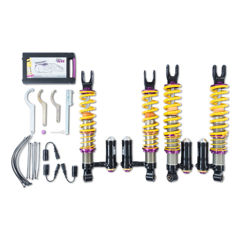 KW Coilover Kit V4 Kit 2011+ Lamborghini Aventador Incl Roadster w/ Electronic Dampers - Mammoth Racing -