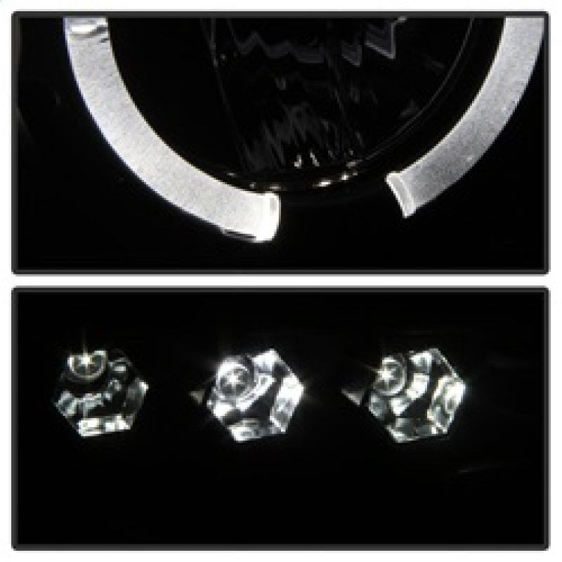 Spyder Dodge Ram 1500 02-05 03-05 Projector Headlights LED Halo LED Blk Smke PRO-YD-DR02-HL-BSM - Mammoth Racing -