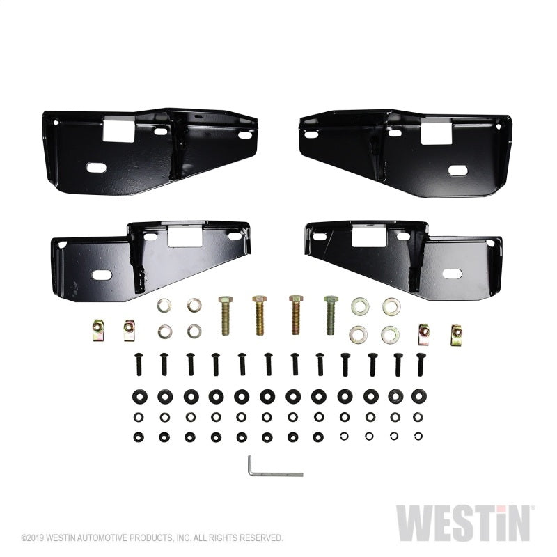 Westin 18-22 Jeep Wrangler JLU 4dr Platinum 4 Oval Nerf Step Bars - Tex. Blk - Mammoth Racing -