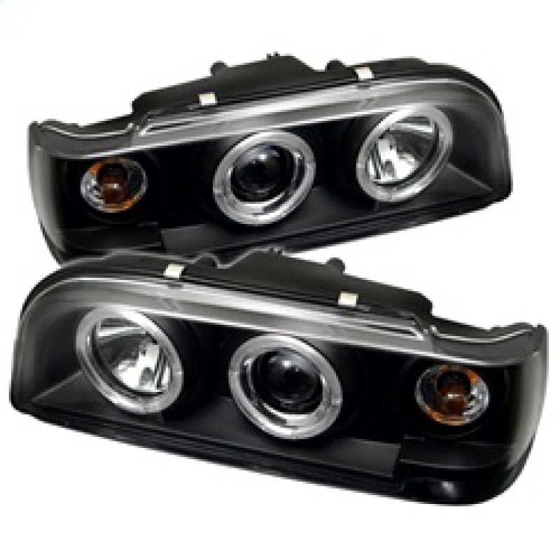 Spyder Volvo 850 93-97 Projector Headlights LED Halo Black High H1 Low H1 PRO-YD-VO85092-HL-BK - Mammoth Racing -