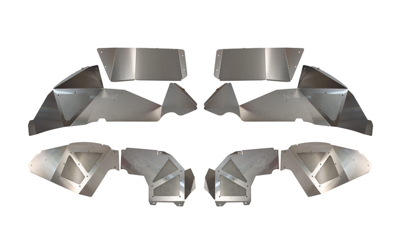 Fishbone Offroad 2018+ Jeep Wrangler JL Front/Rear Set of 4 Aluminum Raw Inner Fenders - My Store