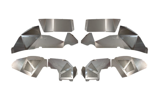 Fishbone Offroad 2018+ Jeep Wrangler JL Front/Rear Set of 4 Aluminum Raw Inner Fenders - My Store