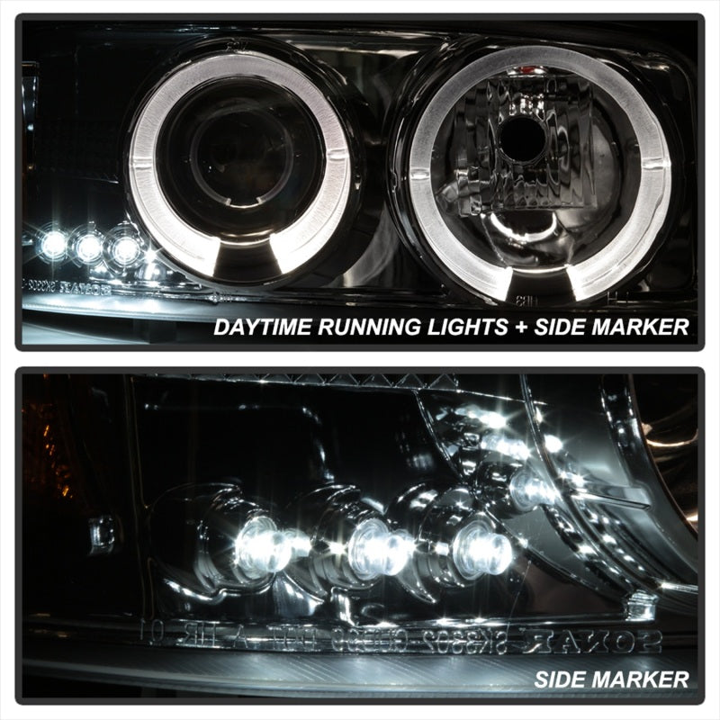 Spyder GMC Sierra 1500/2500/3500 99-06 Projector Headlights LED Halo LED Chrome PRO-YD-CDE00-HL-C - Mammoth Racing -