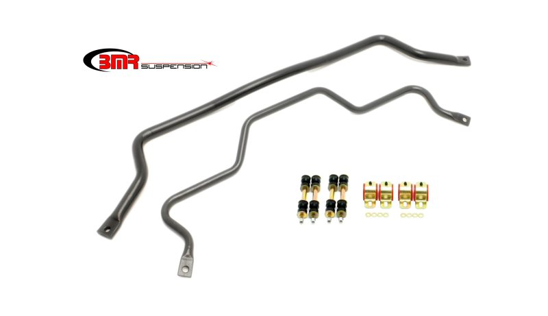 BMR 93-02 F-Body Front (sb001h) & Rear (sb003h) Sway Bar Kit w/ Bushings - Black Hammertone - My Store