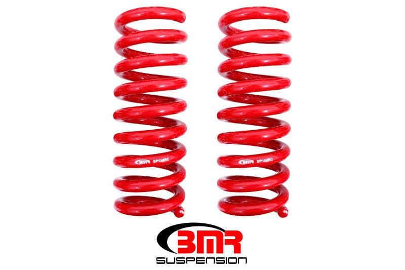BMR 08-18 Dodge Challenger Rear Lowering Springs 1.25in Drop Performance Version - Red - Mammoth Racing -