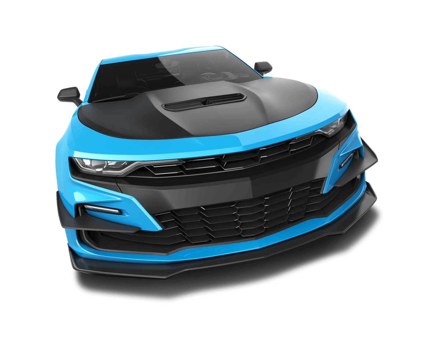 Drake Muscle Cars 2019+ Dive Planes, Smooth Satin Black Finish - Mammoth Racing -