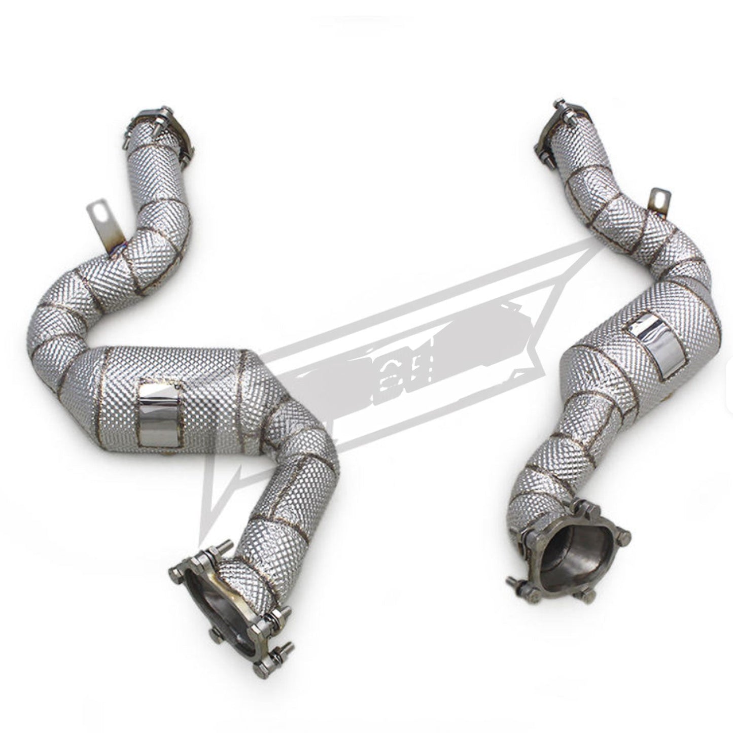 Catted High Flow 304 Stainless Exhaust Downpipe for Audi RS6 C7 4.0TT
