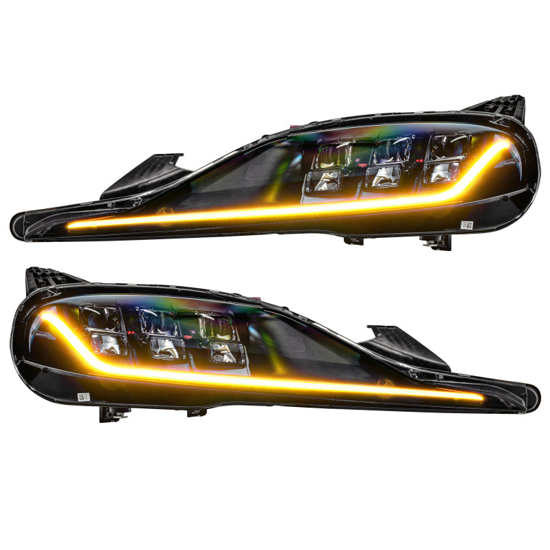 Oracle 20-21 Toyota Supra GR RGB+A Headlight DRL Upgrade Kit - ColorSHIFT w/ BC1 Controller - Mammoth Racing -