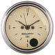 Autometer 2-1/16 inch 12 Hour Analog Antique Beige Clock - My Store