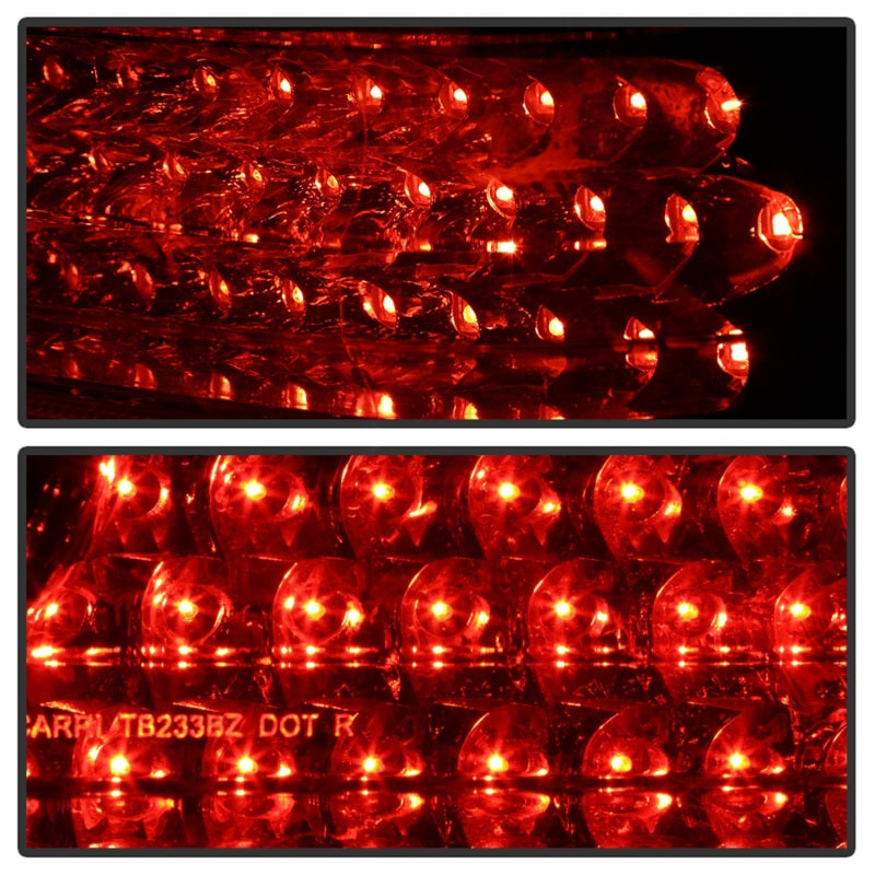 Xtune Mercedes Benz W210 E-Class 96-02 LED Tail Lights Red Clear ALT-CL-MBW210-LED-RC - Mammoth Racing -