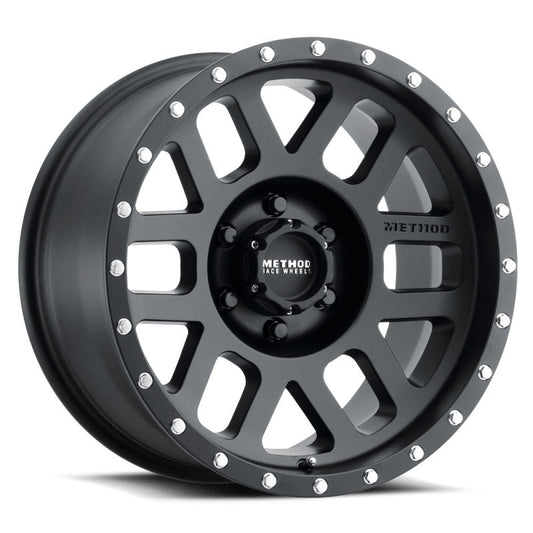 Method Mr306 Mesh 17x8.5 0mm Offset 6x5.5 108mm CB Matte Black Wheel