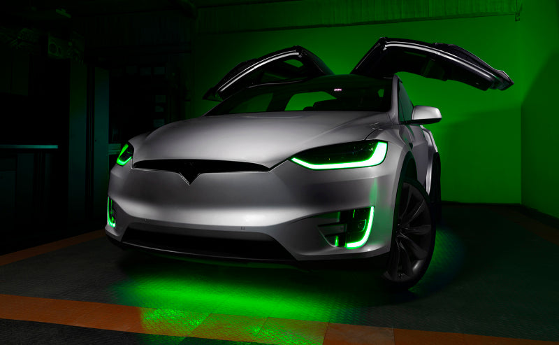 ORACLE Lighting 16-21 Tesla Model X Dynamic ColorSHIFT Headlight & Fog Light DRL Upgrade Kit - Mammoth Racing -