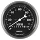Auto Meter Gauge Speedo. 3 3/8in 120mph Elec. Prog. w/ Wheel Odo Old Tyme Black - My Store