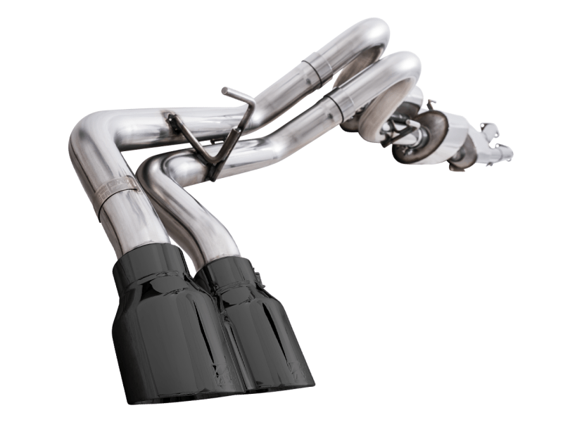 AWE 16-22 Toyota Tacoma 0FG Catback Exhaust w/ BashGuard - Dual Diamond Black Tips - My Store