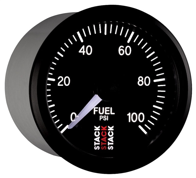 Autometer Stack 52mm 0-100 PSI 1/8in Nptf Male Pro Stepper Motor Fuel Pressure Gauge - Black - My Store