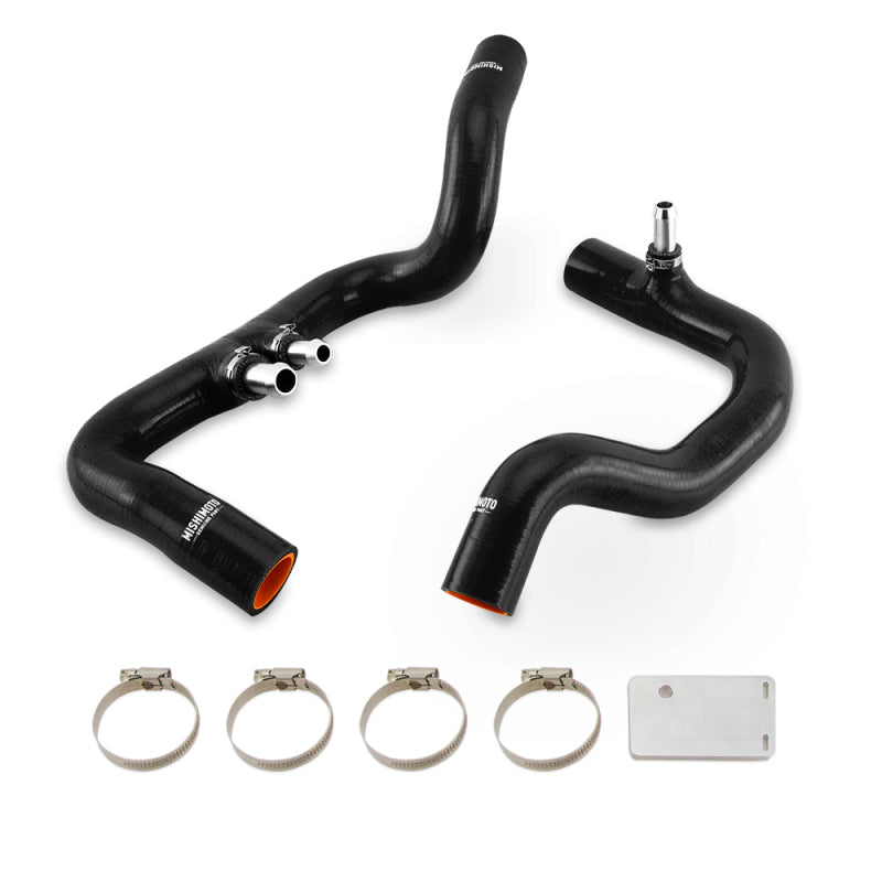 Mishimoto 2018+ Jeep Wrangler JL / Gladiator JT 3.6L AT Black Silicone Radiator Coolant Hose Kit - Mammoth Racing -