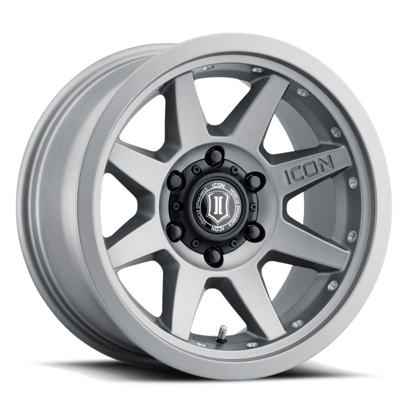 Icon Rebound Pro 17x8.5 5x5 -6mm Offset 4.5in BS 71.5mm Bore Titanium Wheel - Mammoth Racing -