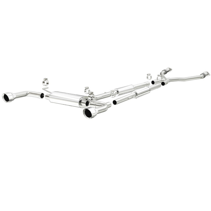 MagnaFlow 14 Infiniti Q50 V6 3.7l Cat-Back Polished Stainless Tips Dual Split Rear Exit Exhaust - Mammoth Racing -