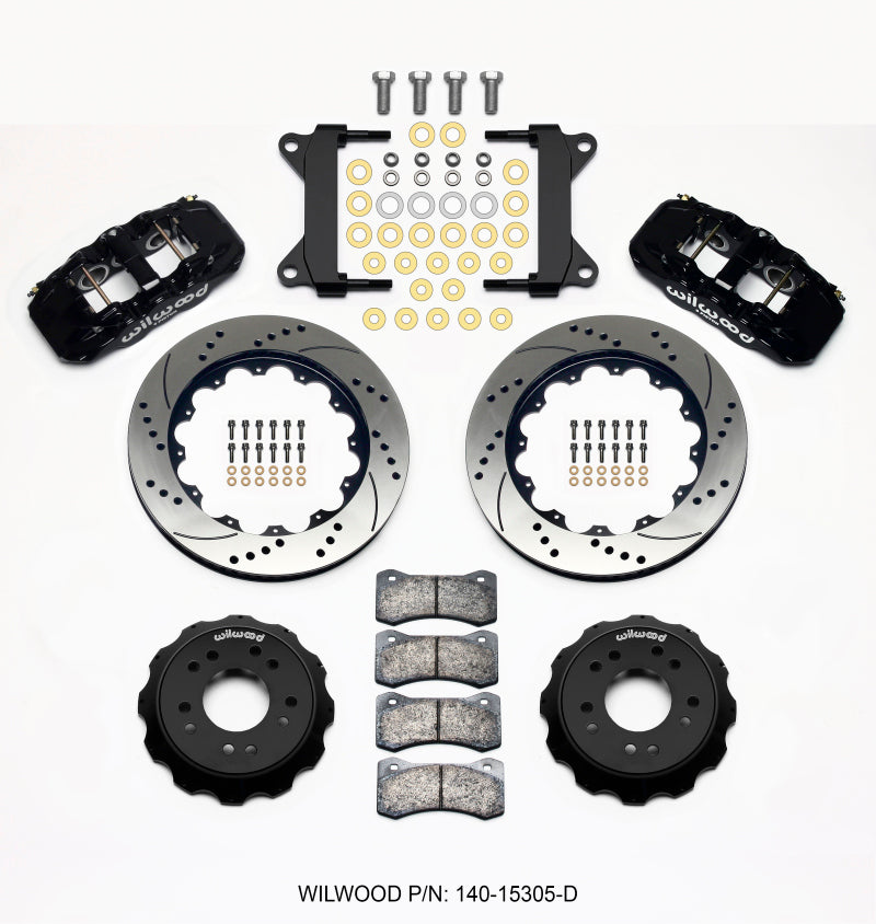 Wilwood Aero6 Front Hat Kit 14.00 Drilled 63-87 C10 w/ Wilwood Pro Spindles - My Store