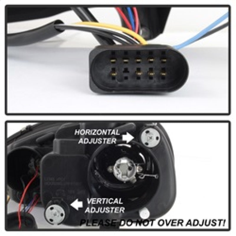 Spyder Volkswagen GTI 06-09/Jetta 06-09 Halogen Model Only - LED Halo DRL Black PRO-YD-VG06-HL-BK - Mammoth Racing -