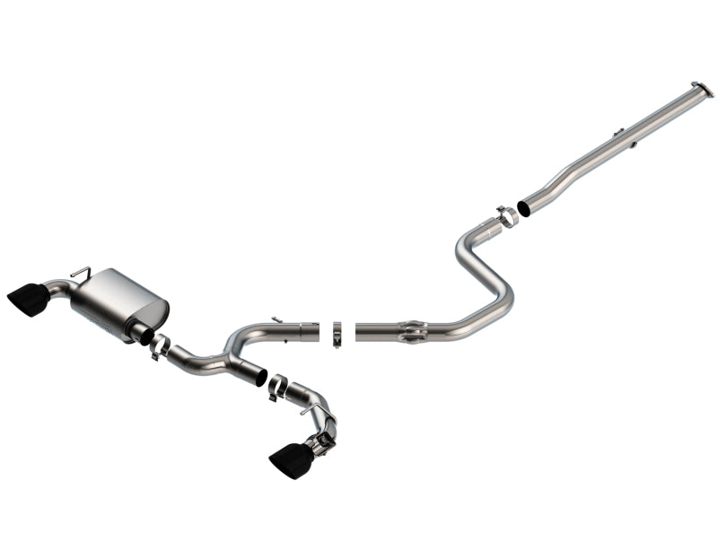 Borla 19-20 Hyundai Veloster N 2.0L I4 MT FWD 2DR 3in ATAK CatBack Exhaust w/ Black Chrome Tips - My Store