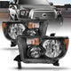 ANZO 2007-2013 Toyota Tundra Crystal Headlight Black Amber - Mammoth Racing -