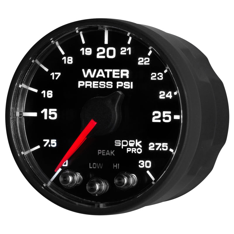 Autometer Spek-Pro - Nascar 2-1/16in Water Press 0- 30 psi Bfb - My Store