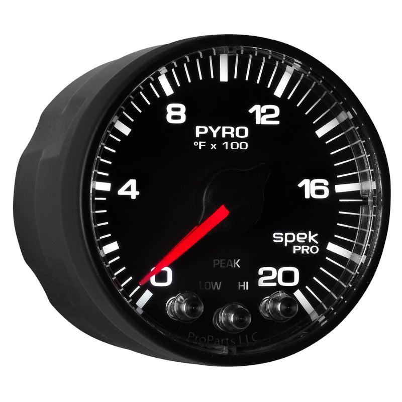 Autometer Spek-Pro 52.4mm 0-2000f Digital Stepper Motor Pyrometer Gauge - My Store