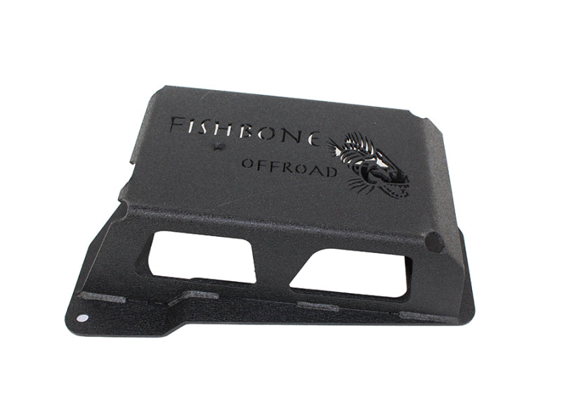 Fishbone Offroad 12-17 Jeep Wrangler JK Steel EVAP Canister Skid Plates - Black Textured Powdercoat - Mammoth Racing -