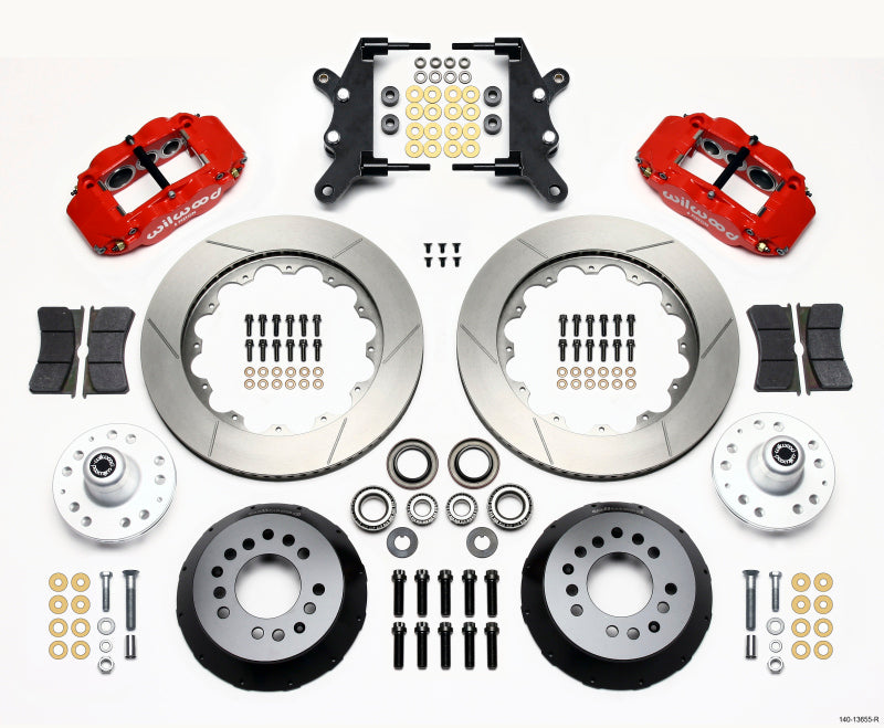 Wilwood Narrow Superlite 6R Front Hub Kit 14.00in Red 60-68 Ford / Mercury Full Size / Galaxie - My Store