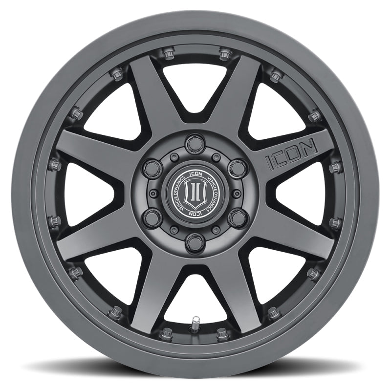 Icon Rebound Pro 17x8.5 6x135 6mm Offset 5in BS 87.1mm Bore Satin Black Wheel - Mammoth Racing -