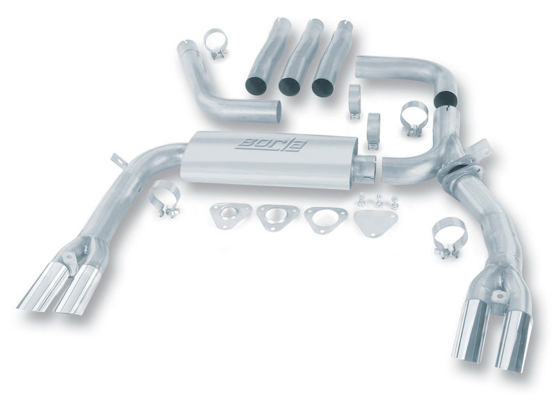 Borla 84-92 Chevrolet Camaro / Pontiac Trans Am 5.0L/5.7L V8 3in Adj SS Cat-Back Exhaust w/ Adapters - My Store