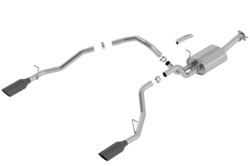 Borla 2019 RAM 1500 5.7L V8 AT 4DR Crew Cab Short Bed Atak SS Catback Exhaust - Black Chrome Tip - Mammoth Racing -