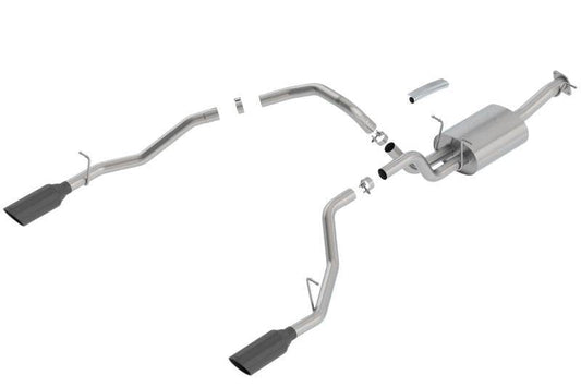 Borla 2019 RAM 1500 5.7L V8 AT 4DR Crew Cab Short Bed Atak SS Catback Exhaust - Black Chrome Tip - Mammoth Racing -