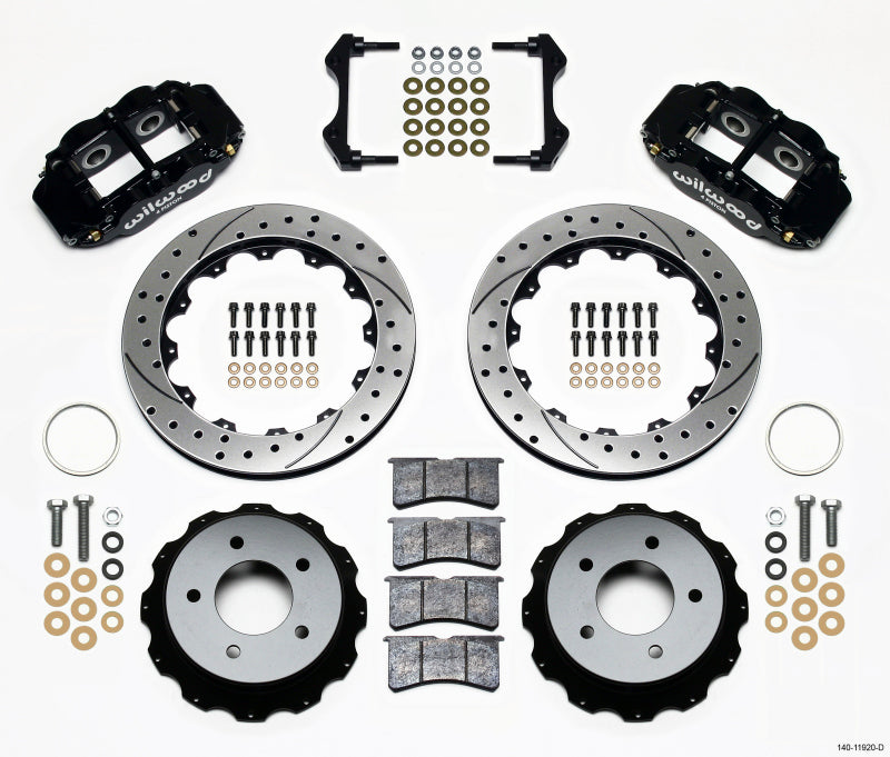 Wilwood Narrow Superlite 4R Rear Kit 12.88in Drilled 84-87 Corvette C4 - Mammoth Racing -