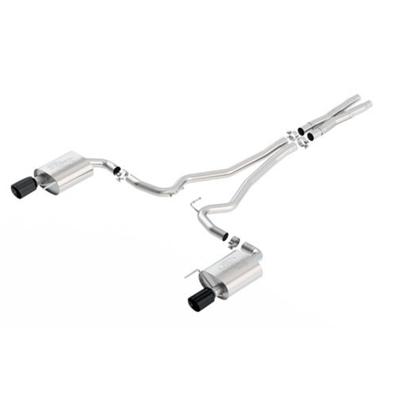 Ford Racing 2015 Mustang 5.0L Touring Cat-Back Exhaust System Chrome (No Drop Ship) - Mammoth Racing -