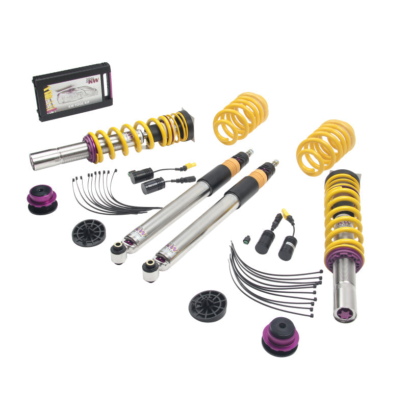KW Coilover Kit V3 2017+ Audi A4 (B9) Sedan 2wd w/ Electronic Dampers - Mammoth Racing -