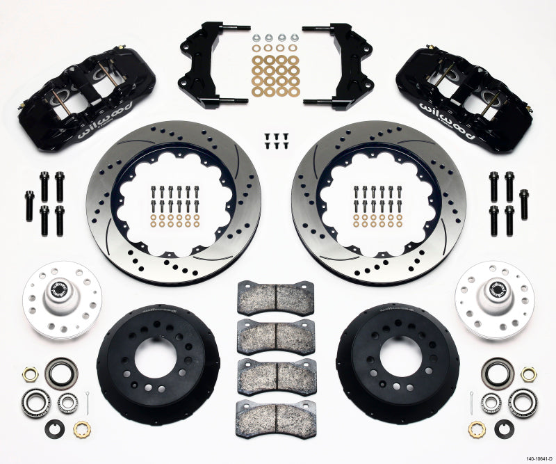 Wilwood Aero6 Front Hub Kit 14.00 Drilled WWE ProSpindle - Mammoth Racing -