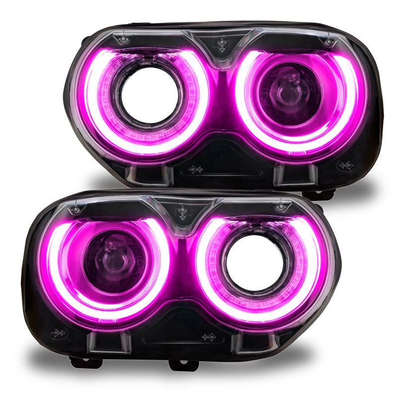 Oracle 15-21 Dodge Challenger RGB+W Headlight DRL Upgrade Kit - ColorSHIFT 2 - Mammoth Racing -