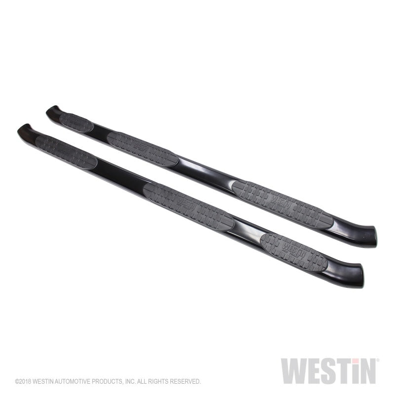 Westin 2017-2018 Ford F-250/350 SuperCab (6.75ft Bed) PRO TRAXX 5 WTW Oval Nerf Step Bars - Black - Mammoth Racing -