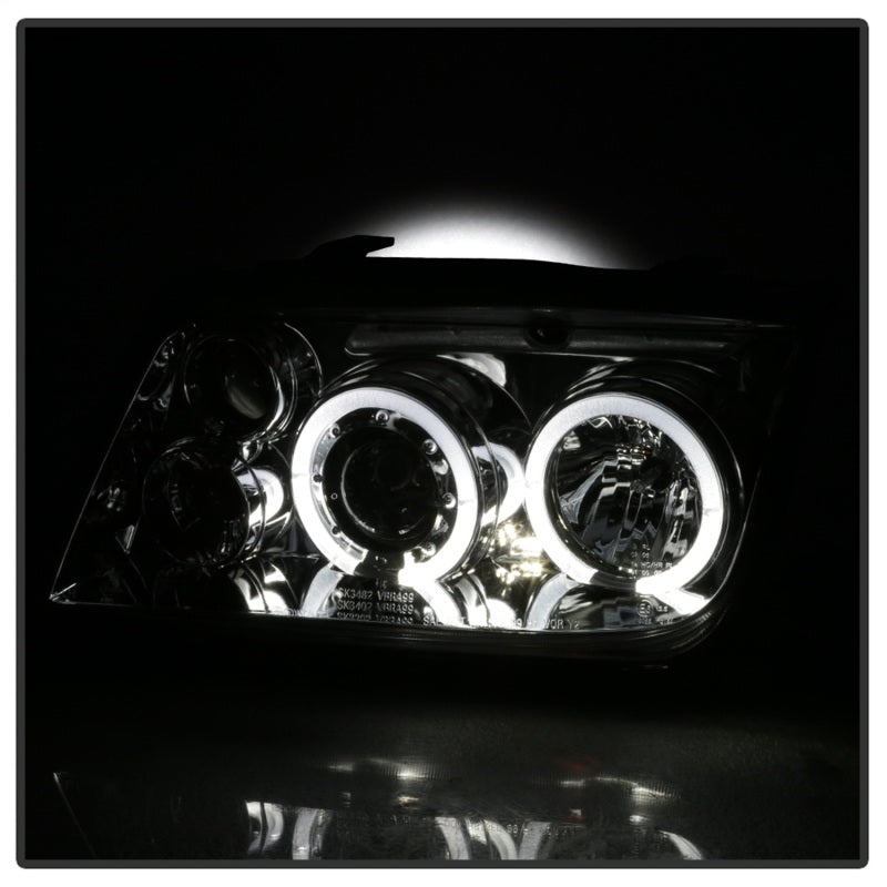 Spyder Volkswagen Jetta 99-05 Projector HeadlightsLED Halo Chrm PRO-YD-VJ99-HL-C - Mammoth Racing -