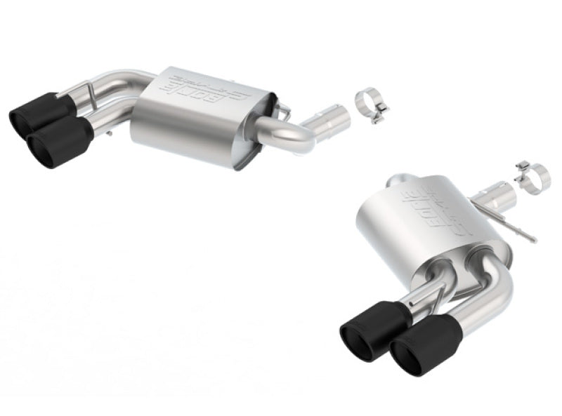 Borla 2016-2017 Chevrolet Camaro SS AT/MT S-Type Rear Section Exhaust w/o Dual Mode Ceramic Black - My Store