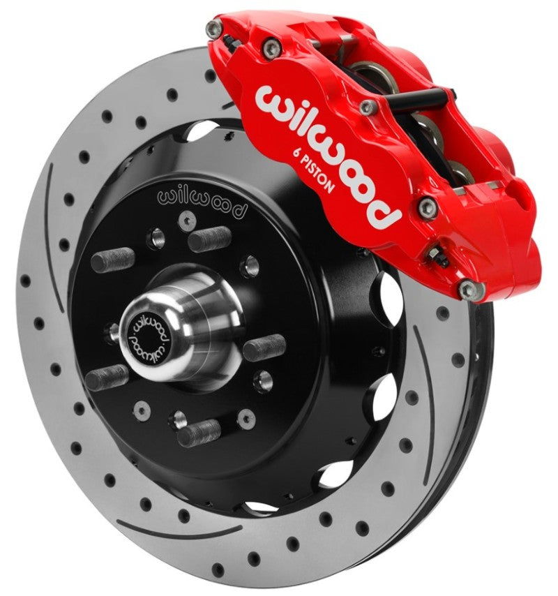Wilwood 70-81 FBody/75-79 A&XBody Fnsl6r Frt Brk Kit 12.88in D/S Rtr Red Caliper Use w/ PD Spindle - My Store