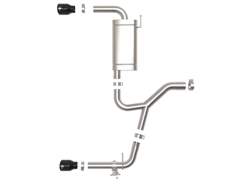 aFe MACHForce XP Exhausts Axle-Back 15-21 BMW X1 2.0L (t) (SS w/Black Tips) - My Store
